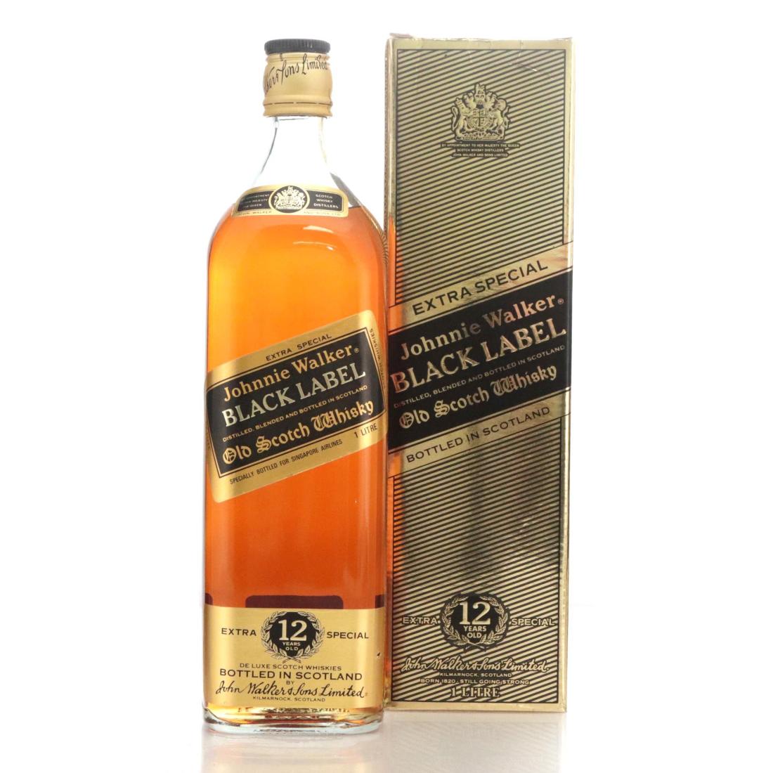 Johnnie Walker Black Label 12 Extra Special Old Scotch Whisky Litre