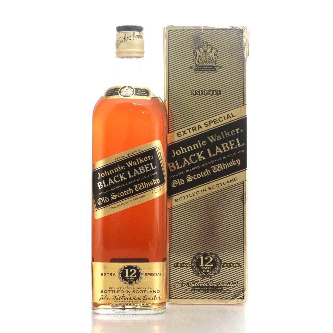 Johnnie Walker Black Label 12 Extra Special Old Scotch Whisky Litre