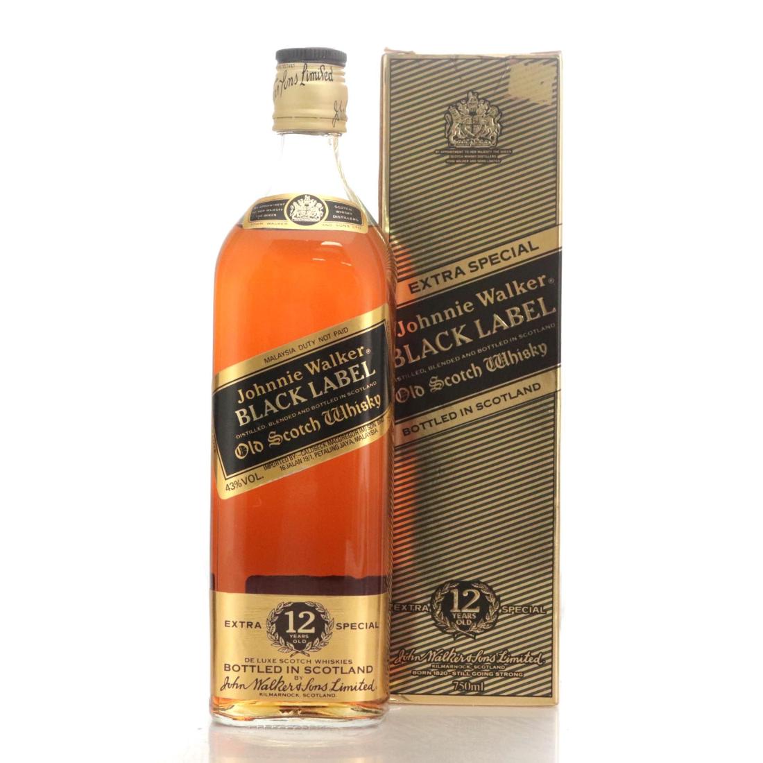 Johnnie Walker Black Label 12 Extra Special Old Scotch Whisky