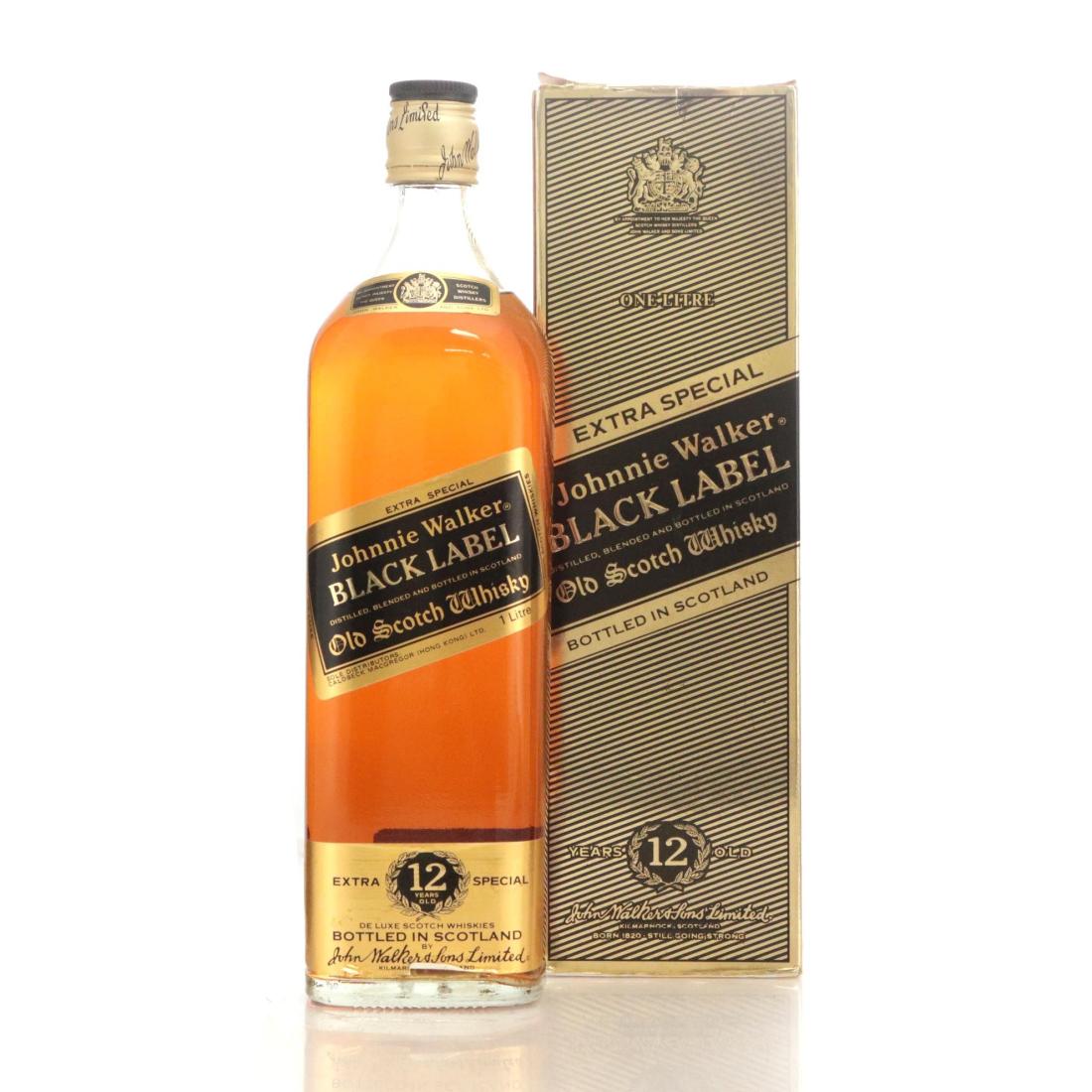 Johnnie Walker Black Label 12 Extra Special Old Scotch Whisky Litre
