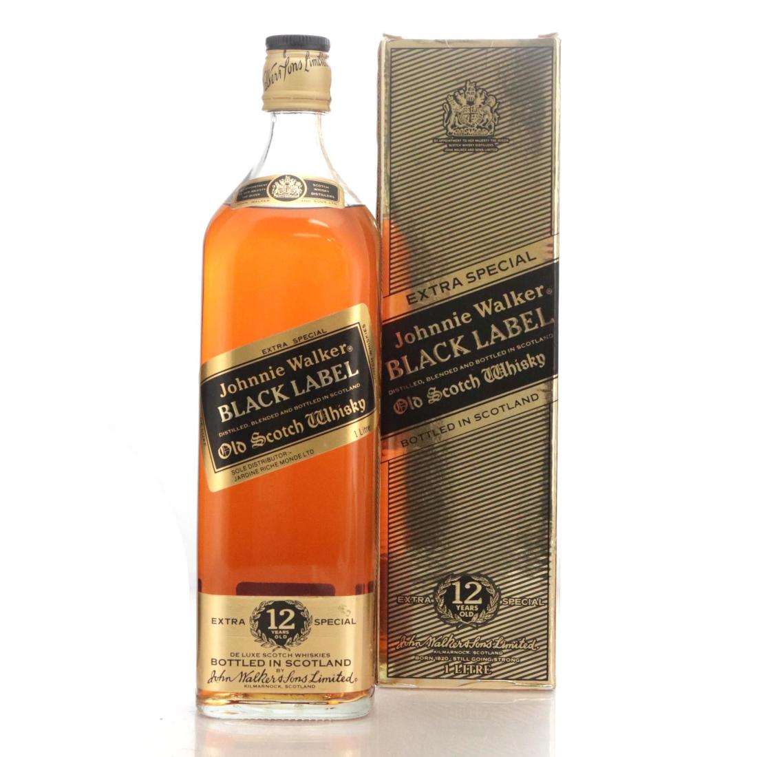 Johnnie Walker Black Label 12 Extra Special Old Scotch Whisky Litre