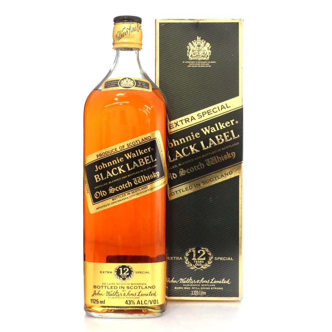 Johnnie Walker Black Label 12 Extra Special Old Scotch Whisky 1125litre