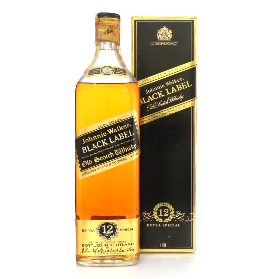 Johnnie Walker Black Label 12 Extra Special Old Scotch Whisky Litre