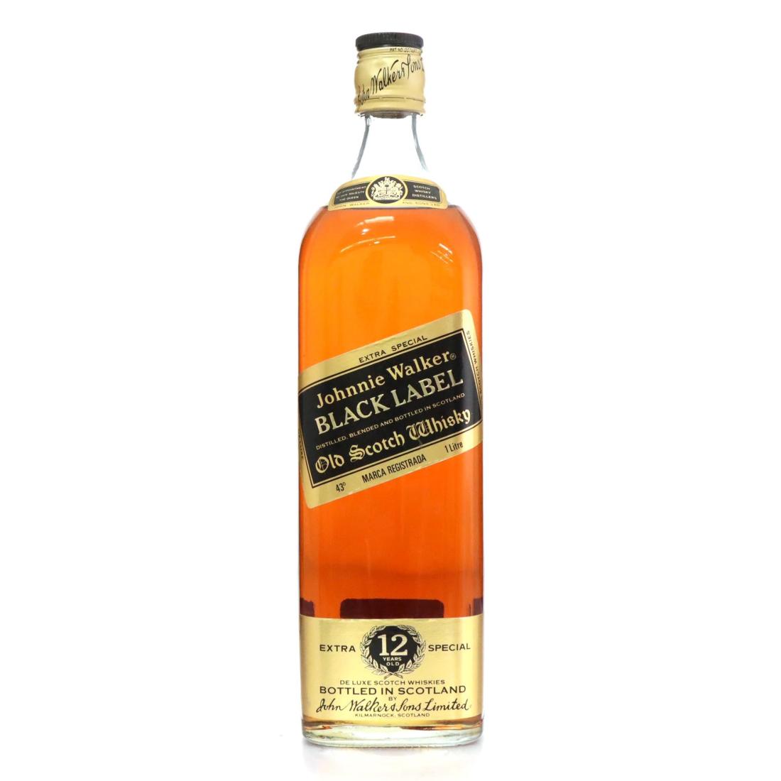 Johnnie Walker Black Label 12 Extra Special Old Scotch Whisky Litre