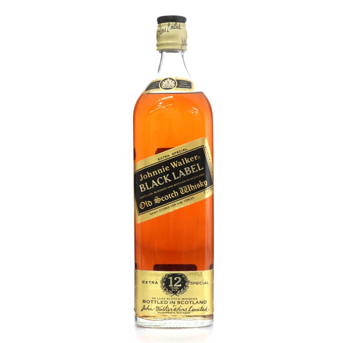 Johnnie Walker Black Label 12 Extra Special Old Scotch Whisky Litre