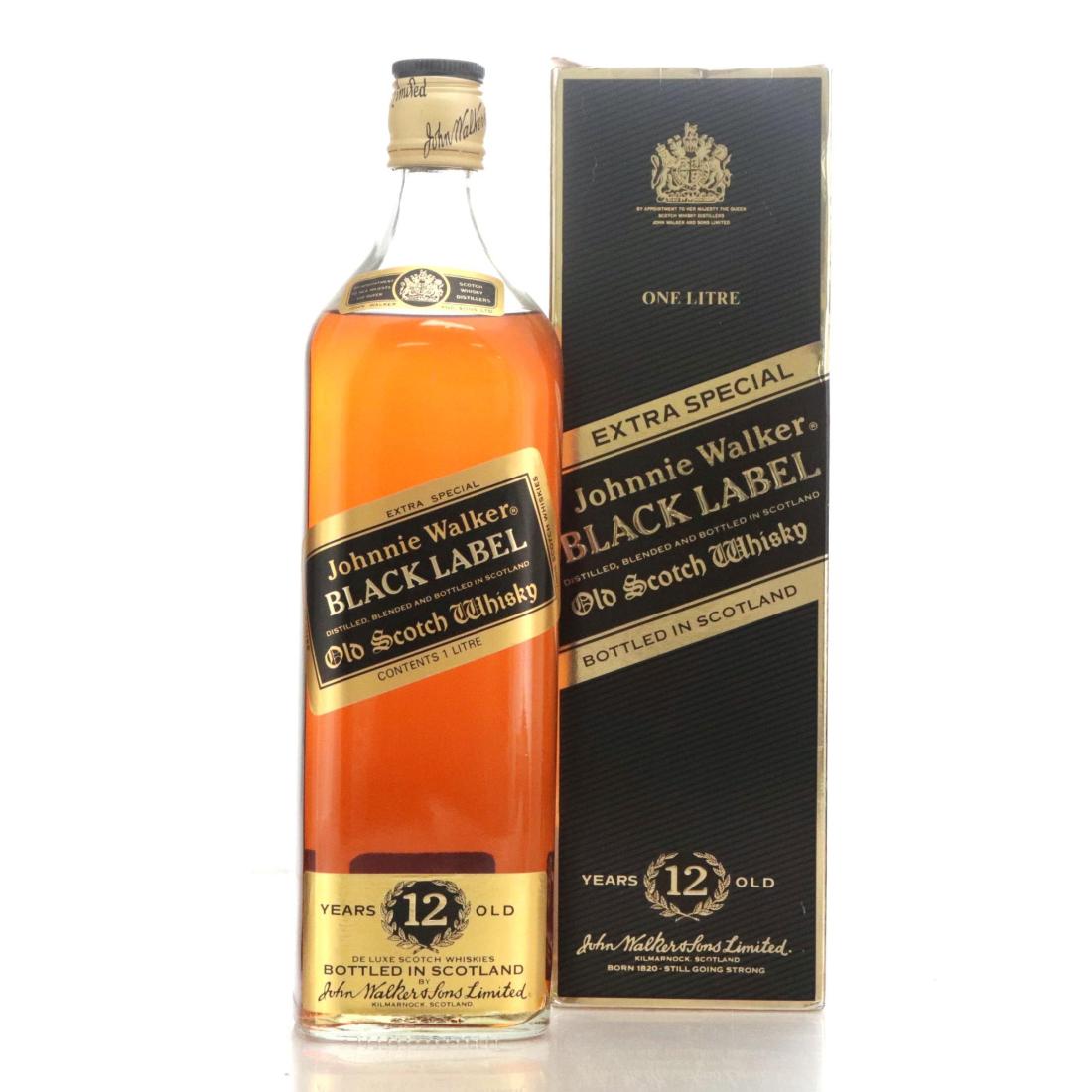 Johnnie Walker Black Label 12 Extra Special Old Scotch Whisky Litre