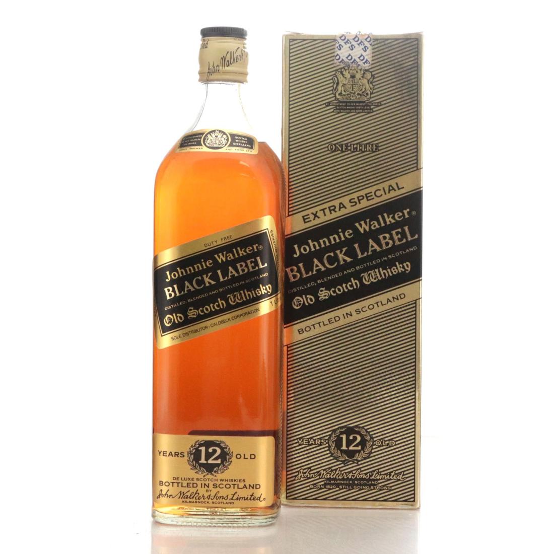 Johnnie Walker Black Label 12 Extra Special Old Scotch Whisky Litre