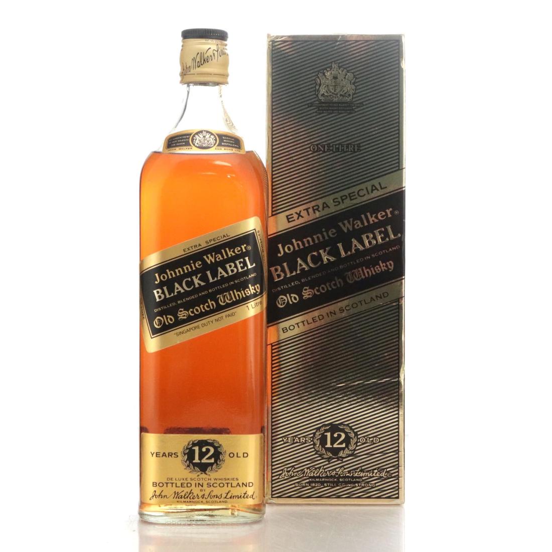 Johnnie Walker Black Label 12 Extra Special Old Scotch Whisky Litre