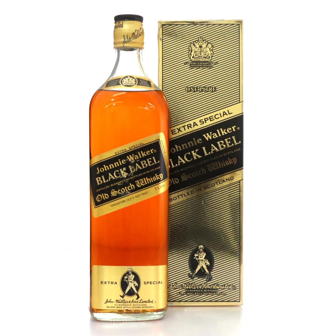 Johnnie Walker Black Label Extra Special Old Scotch Whisky Litre