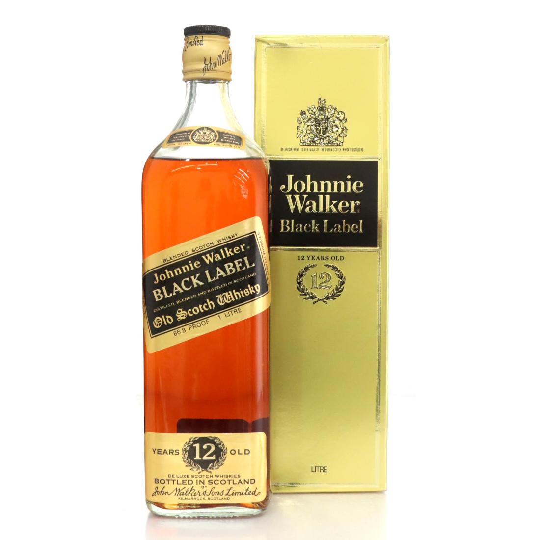 Johnnie Walker Black Label 12 Old Scotch Whisky Litre