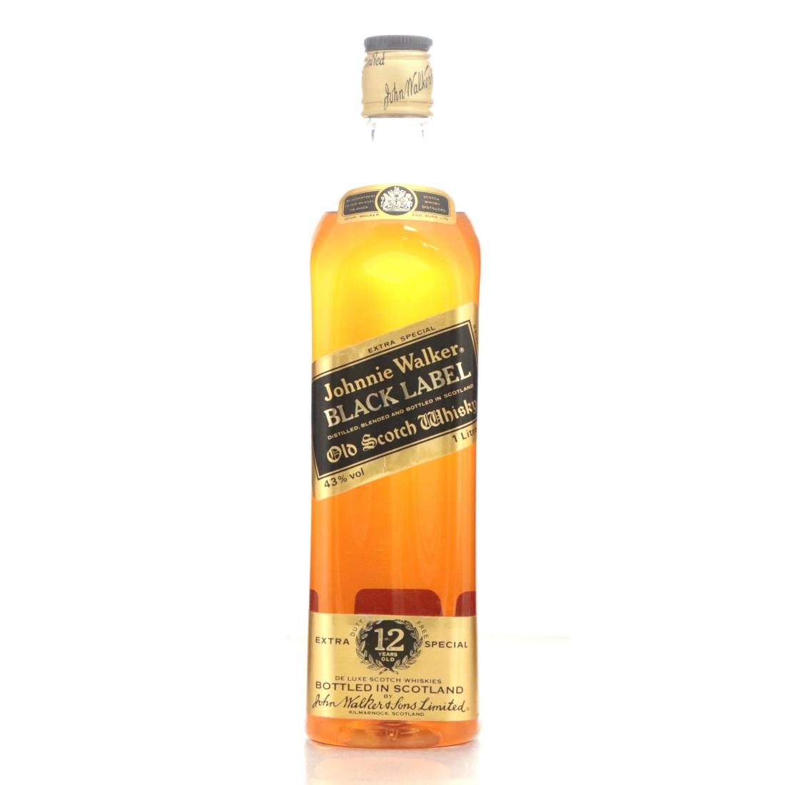 Johnnie Walker Black Label 12 Extra Special Old Scotch Whisky Litre