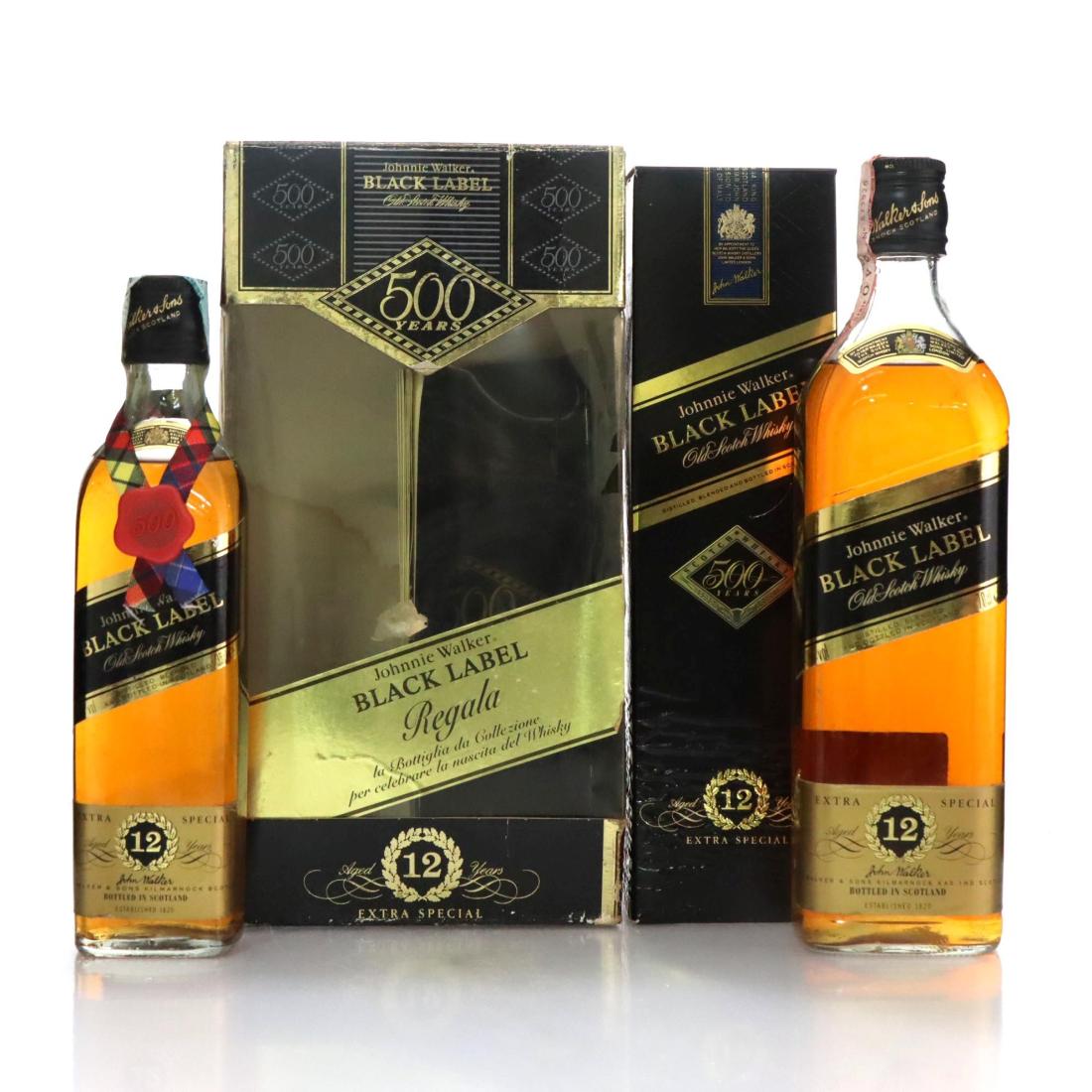 Johnnie Walker Black Label 12 Extra Special Old Scotch Whisky 500 Years Of Scotch