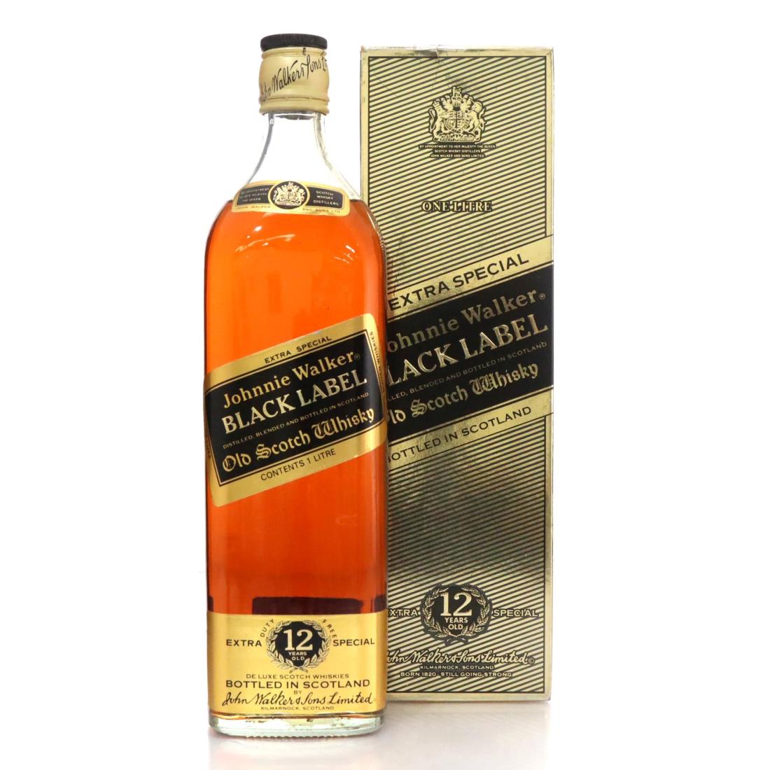 Johnnie Walker Black Label 12 Extra Special Old Scotch Whisky Litre