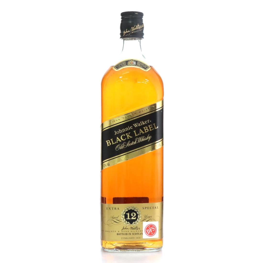 Johnnie Walker Black Label 12 Extra Special Old Scotch Whisky Litre