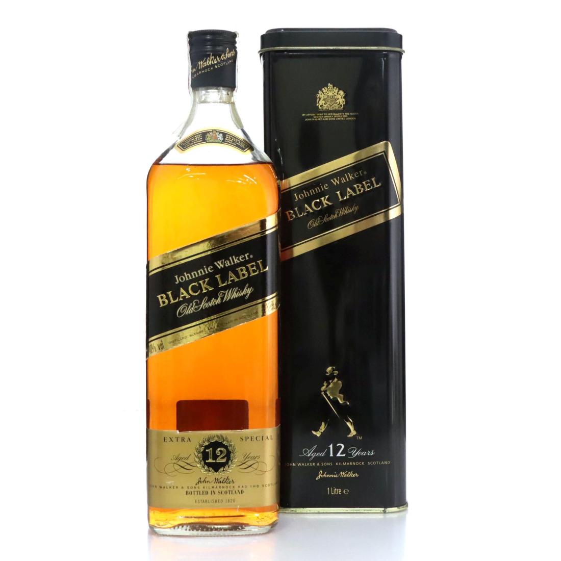 Johnnie Walker Black Label 12 Extra Special Old Scotch Whisky Litre