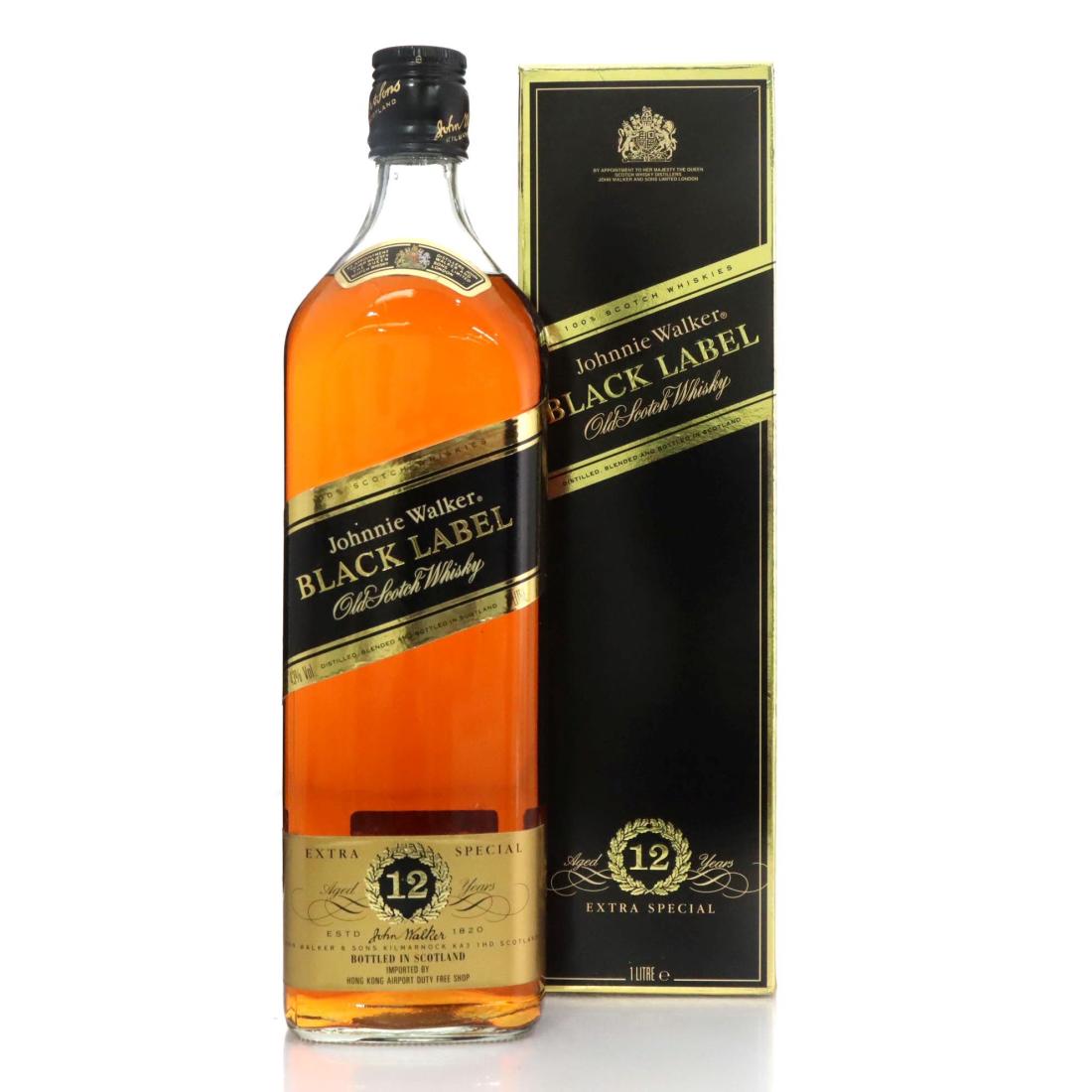 Johnnie Walker Black Label 12 Extra Special Old Scotch Whisky Litre
