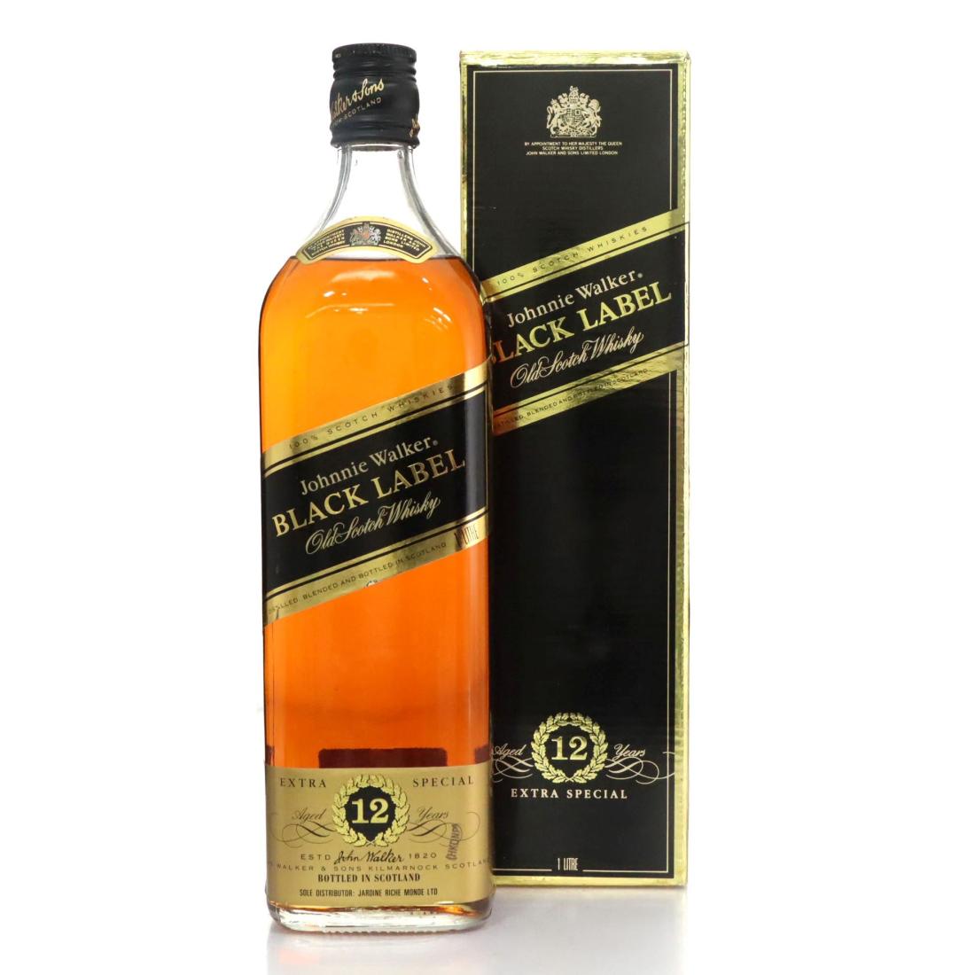 Johnnie Walker Black Label 12 Extra Special Old Scotch Whisky Litre