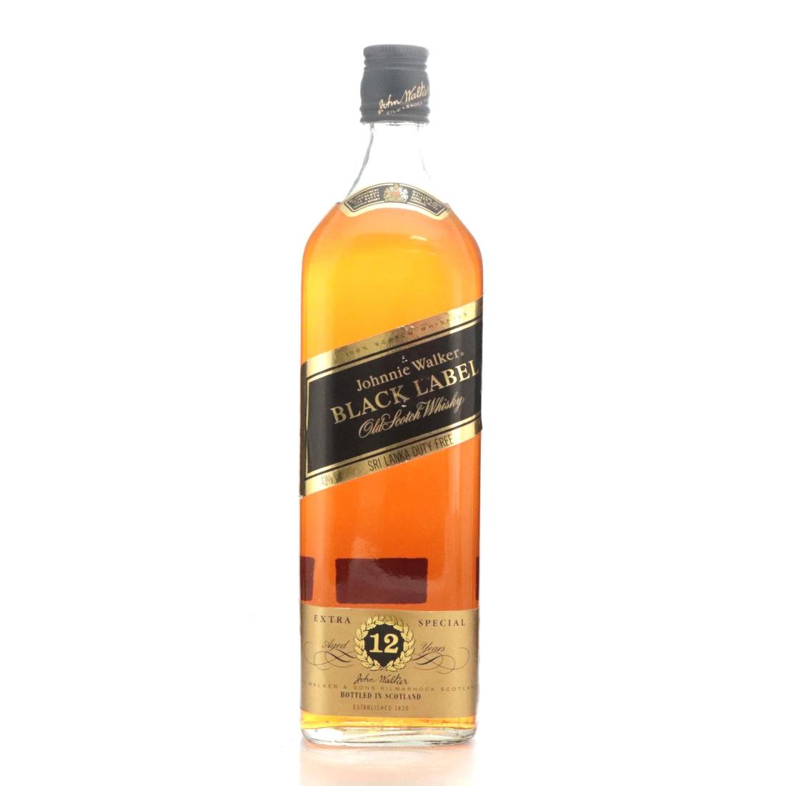 Johnnie Walker Black Label 12 Extra Special Old Scotch Whisky Litre
