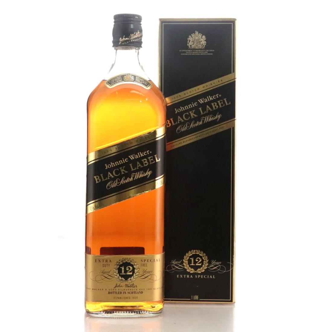 Johnnie Walker Black Label 12 Extra Special Old Scotch Whisky Litre