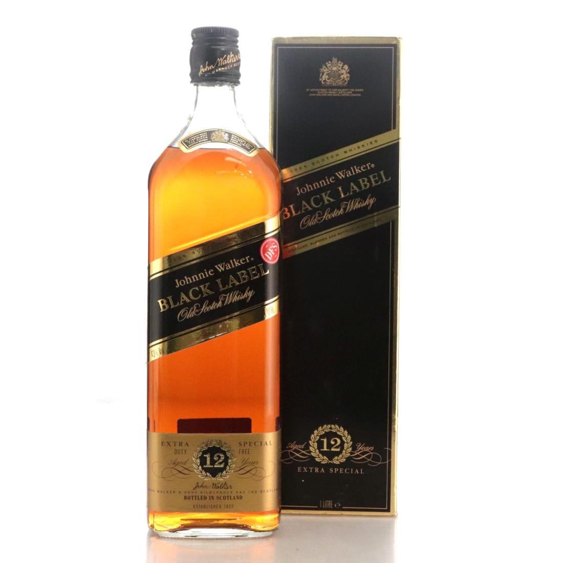 Johnnie Walker Black Label 12 Extra Special Old Scotch Whisky Litre