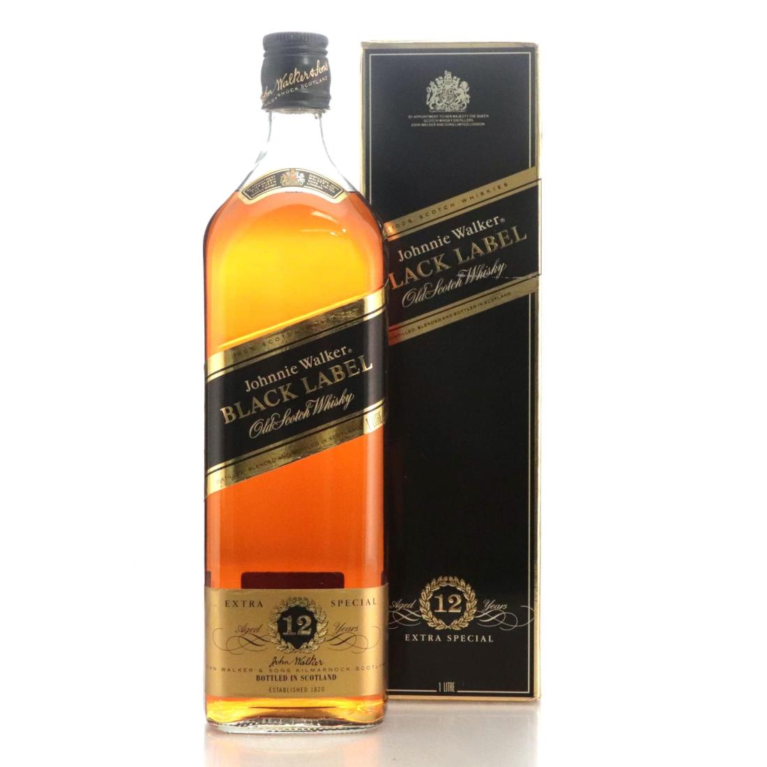 Johnnie Walker Black Label 12 Extra Special Old Scotch Whisky Litre