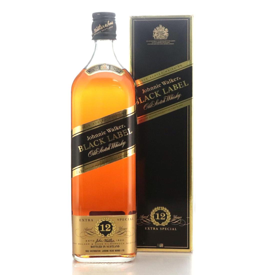 Johnnie Walker Black Label 12 Extra Special Old Scotch Whisky Litre