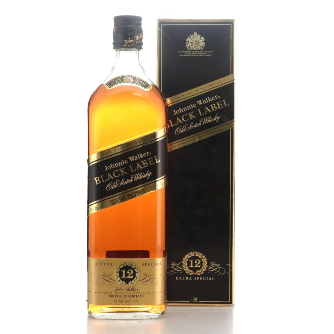 Johnnie Walker Black Label 12 Extra Special Old Scotch Whisky Litre