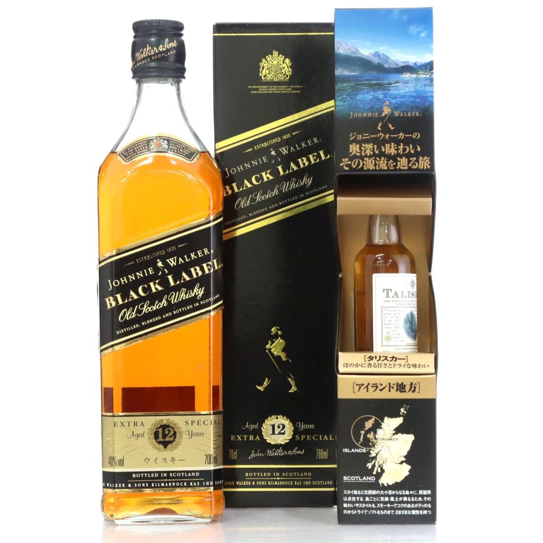 Johnnie Walker Black Label 12 Extra Special Old Scotch Whisky Talisker Miniature Gift Pack