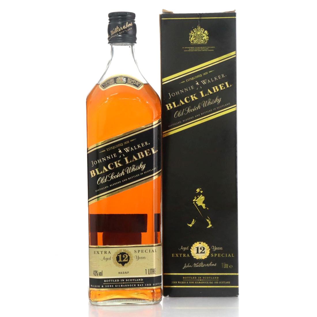 Johnnie Walker Black Label 12 Extra Special Old Scotch Whisky Litre