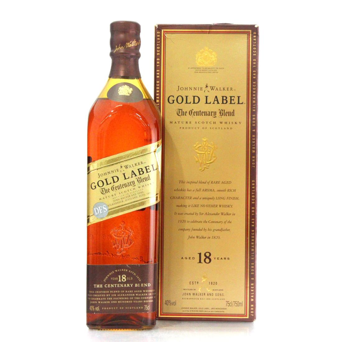 Johnnie Walker Gold Label The Centenary Blend 18 Scotch Whisky