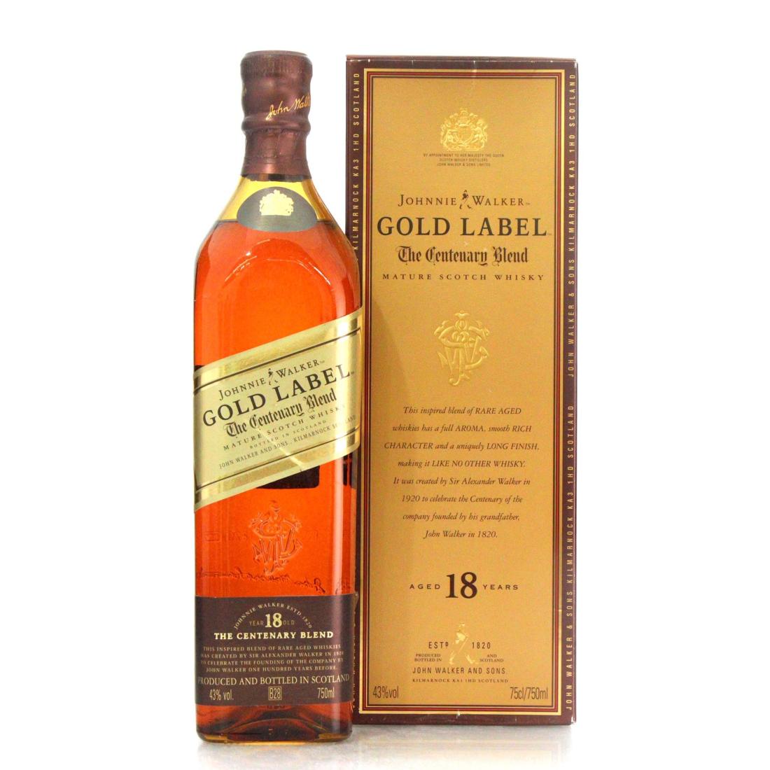Johnnie Walker Gold Label The Centenary Blend 18 Scotch Whisky