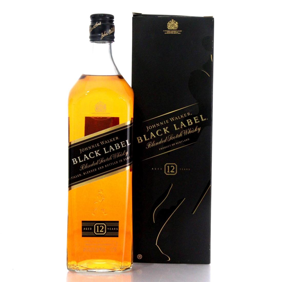 Image for Johnnie Walker Black Label 12 Year Old Blended Scotch Whisky Litre