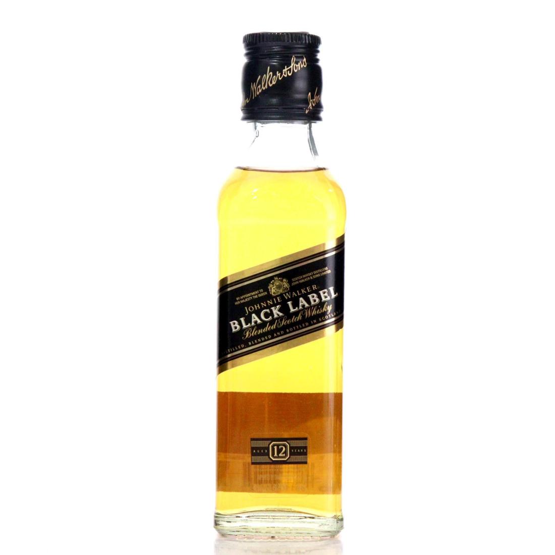 Johnnie Walker Black Label 12 Year Old, American & European Oak Cask, 40%, 20cl whisky bottle