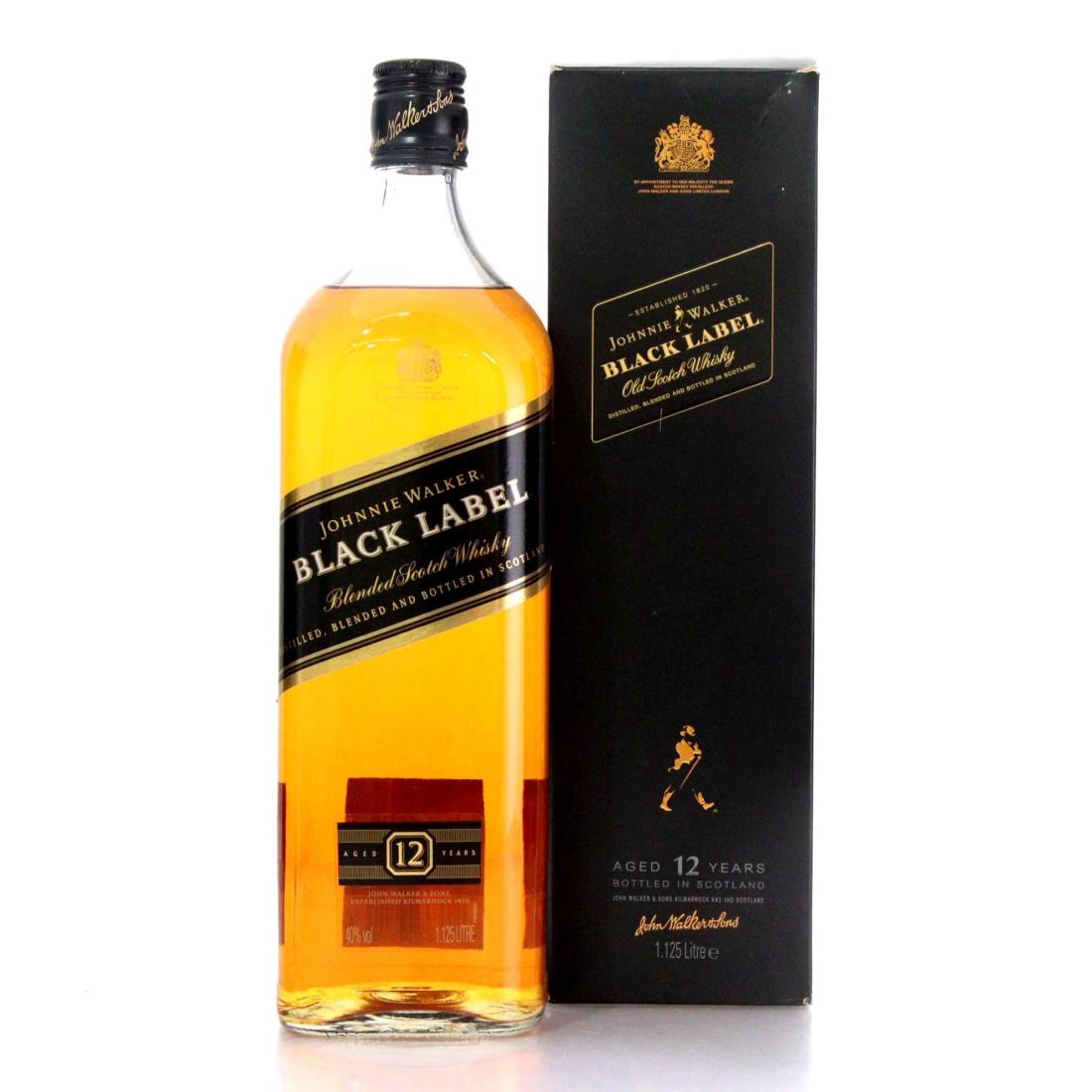 Johnnie Walker Black Label 12 Year Old, 2011, 40%, 1.125L whisky bottle