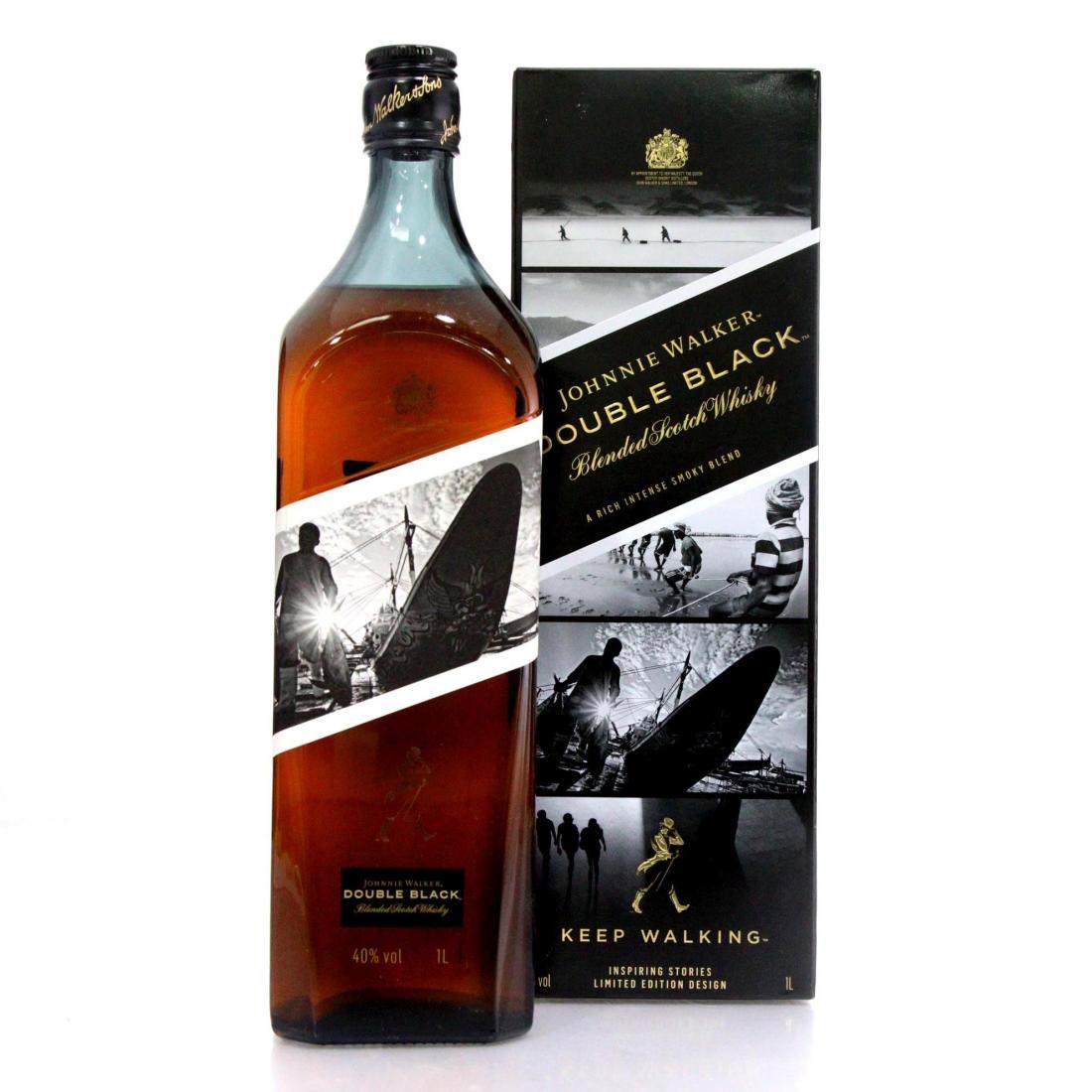 Image for Johnnie Walker Double Black Limited Edition Design Blended Scotch Whisky Litre - Inspiring Stories