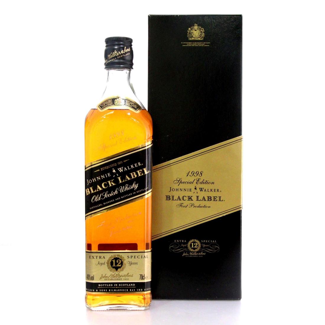 Johnnie Walker Black Label 12 Old Scotch Whisky 1998 Special Edition