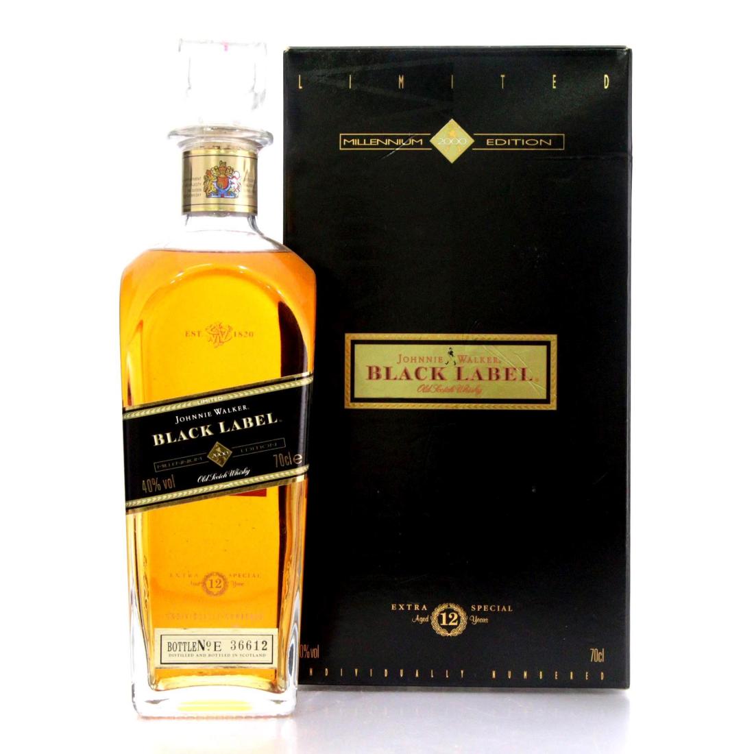 Johnnie Walker Black Label 12 Millennium Edition Old Scotch Whisky