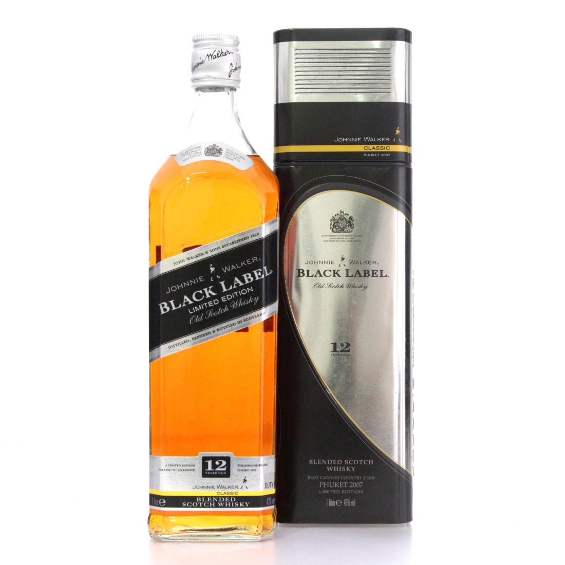 Johnnie Walker Black Label 12 Old Scotch Whisky Johnnie Walker Classic Phuket 2007 Litre
