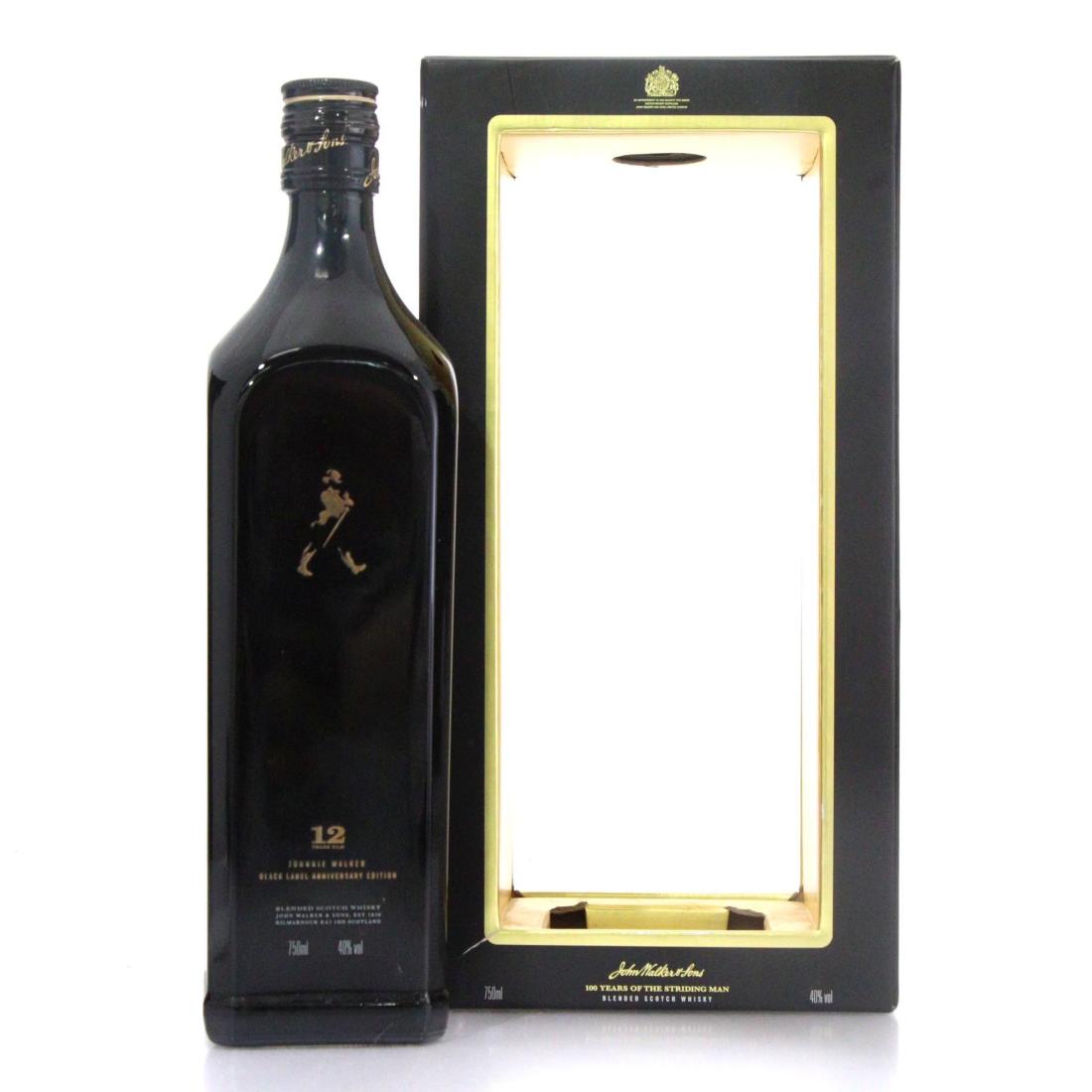 Johnnie Walker Black Label Anniversary Edition 12 Blended Scotch Whisky 100 Years Of The Striding Man