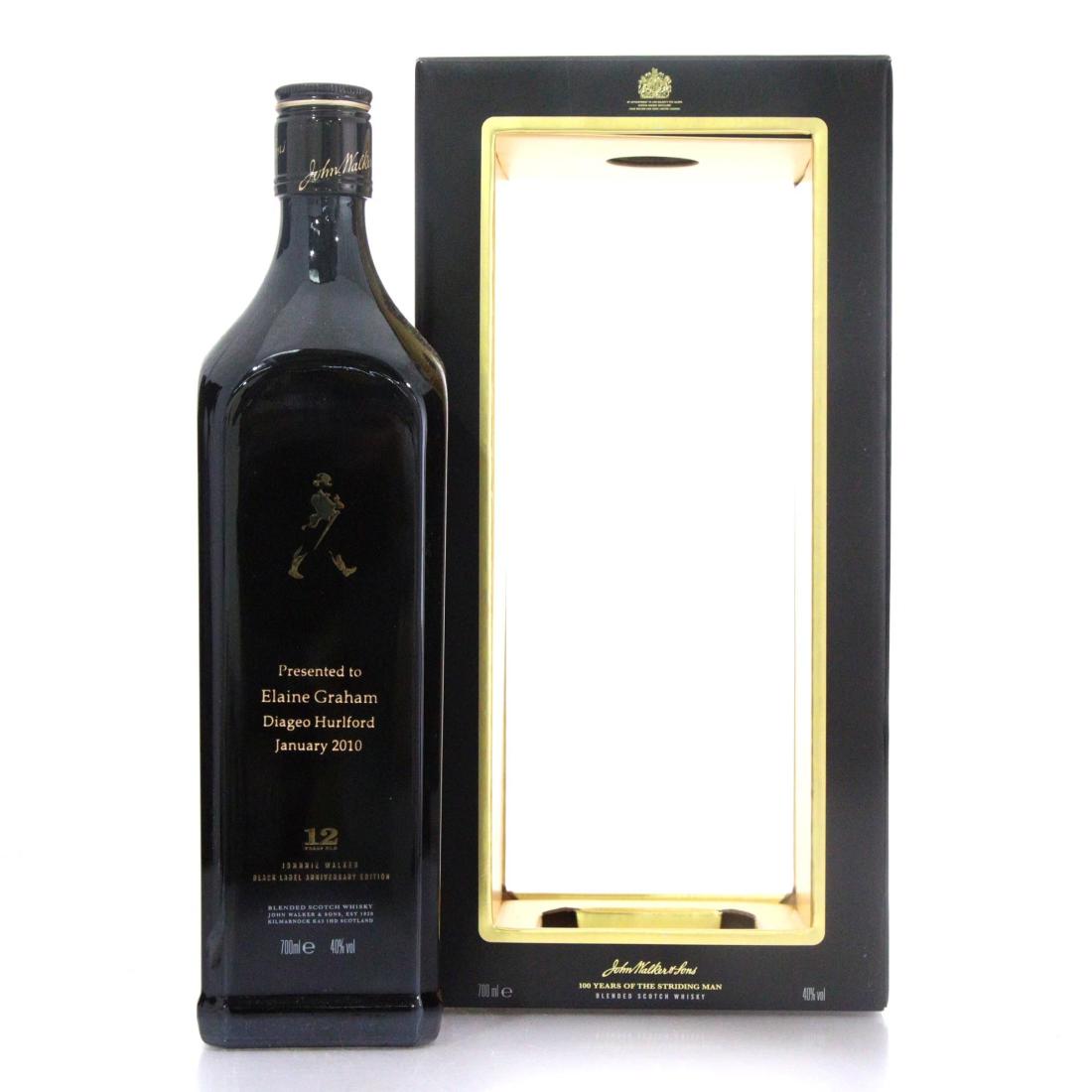 Johnnie Walker Black Label Anniversary Edition 12 Blended Scotch Whisky 100 Years Of The Striding Man