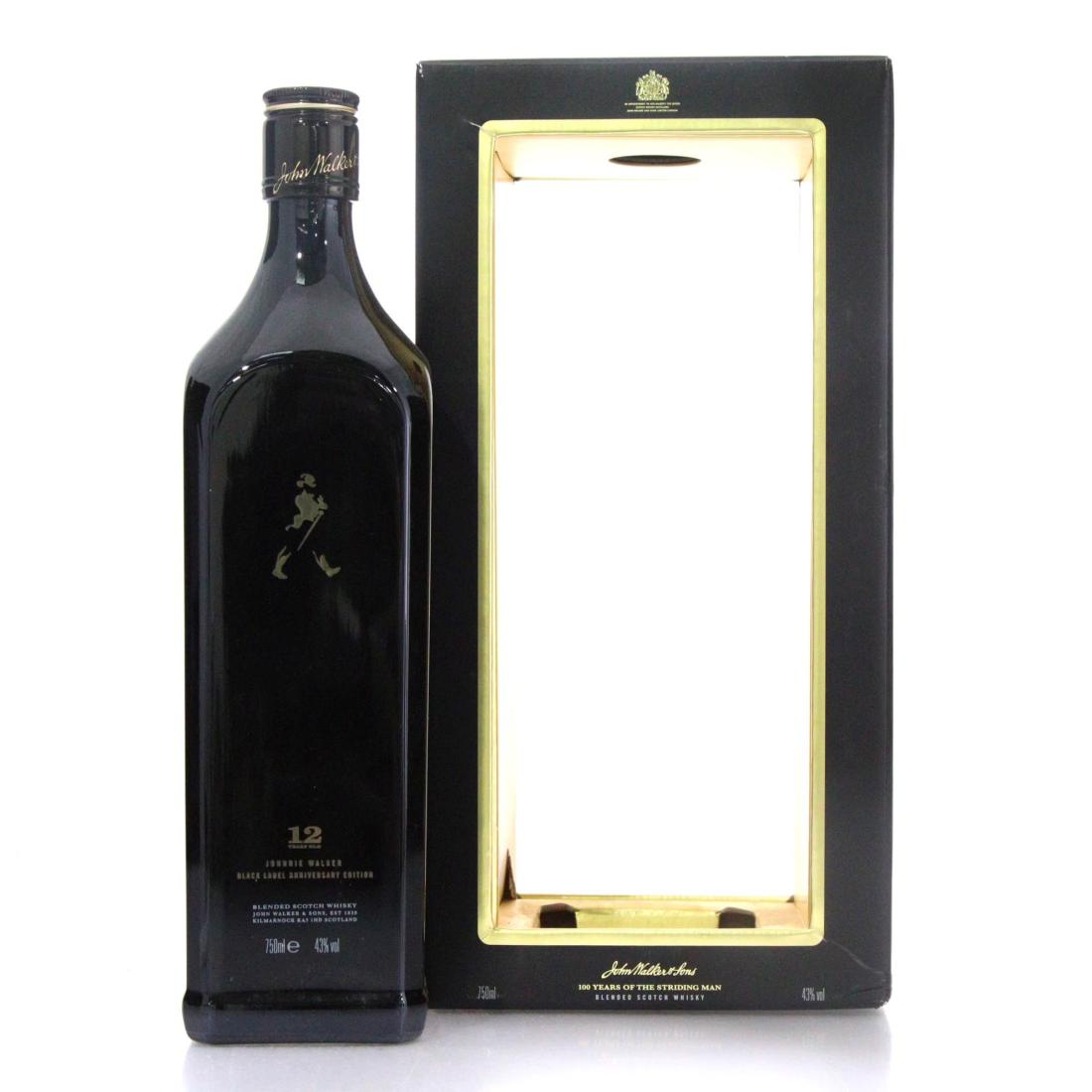Johnnie Walker Black Label Anniversary Edition 12 Blended Scotch Whisky 100 Years Of The Striding Man
