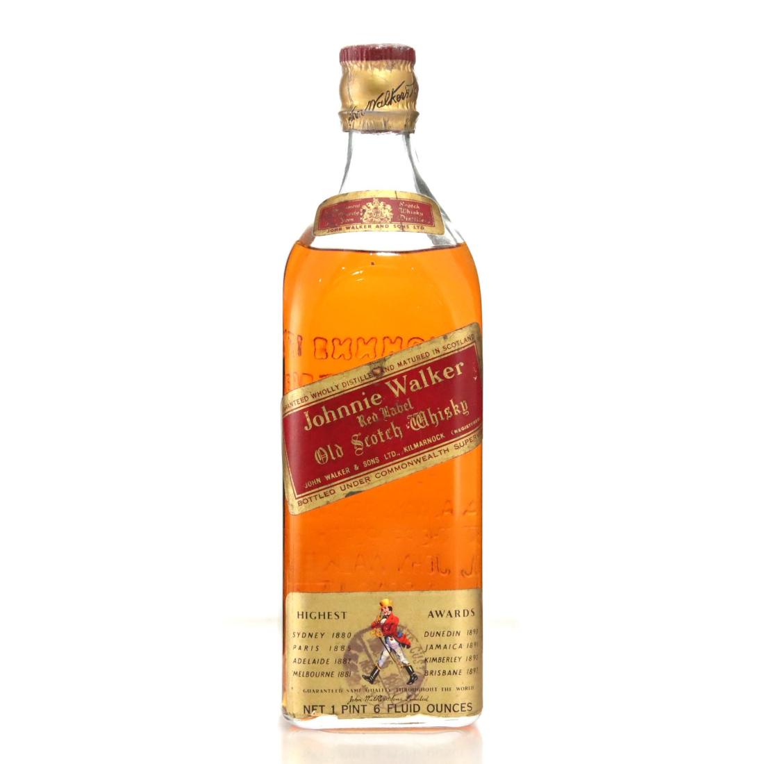 Johnnie Walker Red Label Old Scotch Whisky, 40%, 73.9cl whisky bottle
