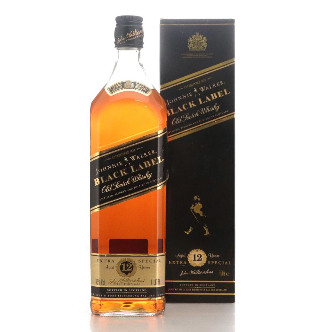 Johnnie Walker Black Label 12 Extra Special Deluxe Old Scotch Whisky Litre