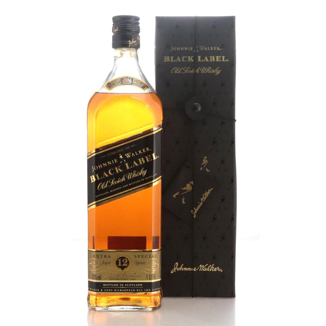 Johnnie Walker Black Label 12 Extra Special Old Scotch Whisky Litre