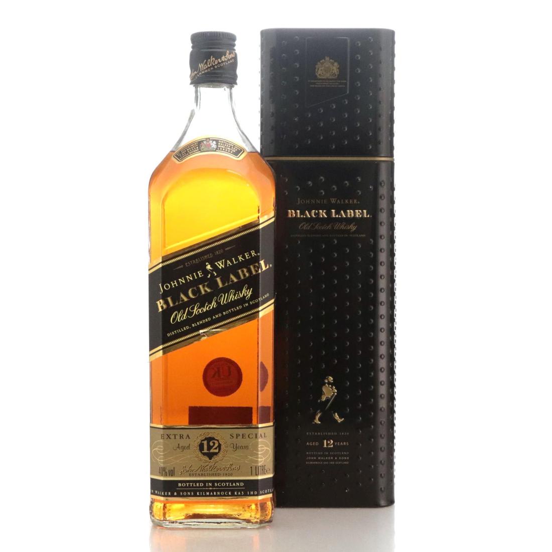 Johnnie Walker Black Label 12 Extra Special Old Scotch Whisky Litre