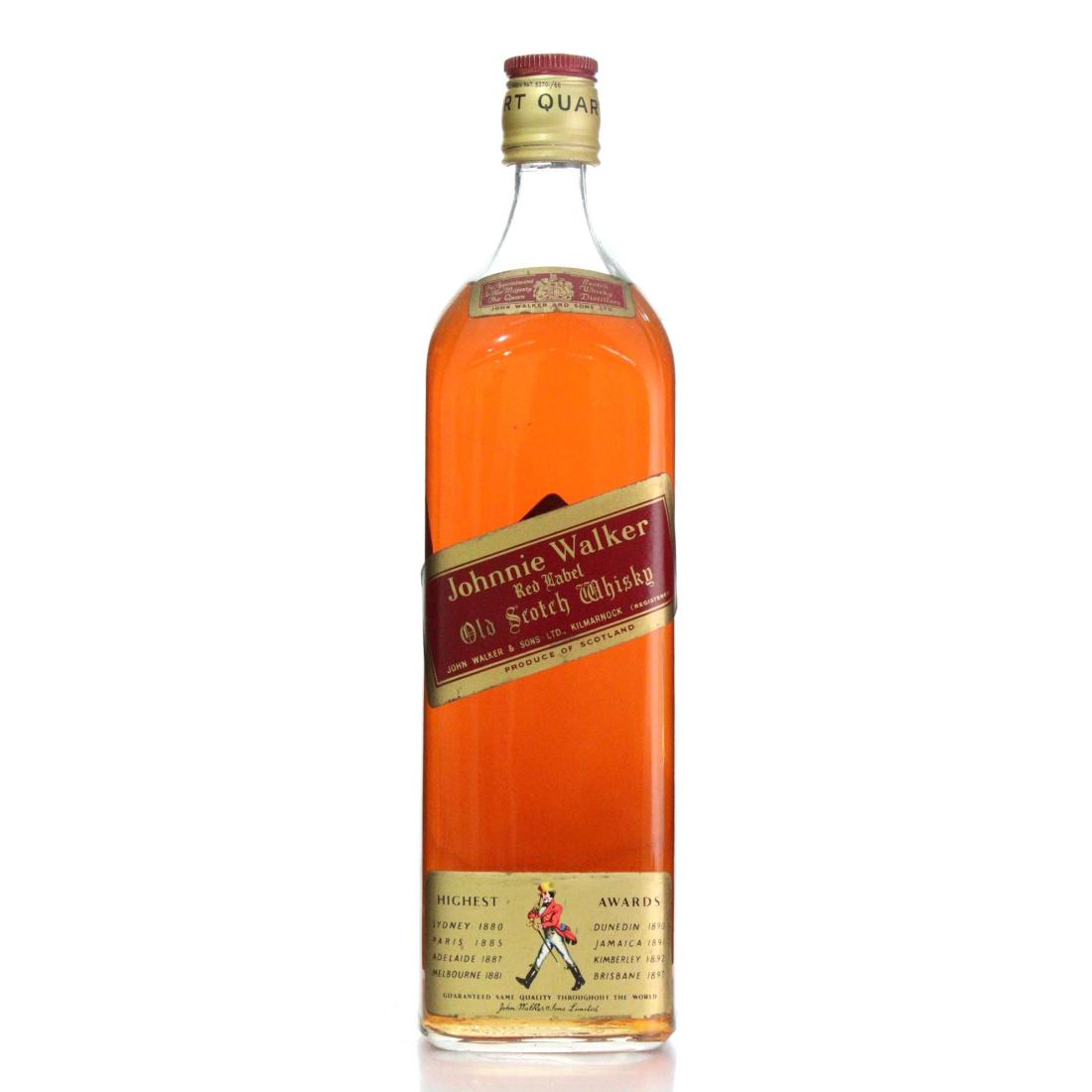 Johnnie Walker Red Label Old Scotch Whisky Quart