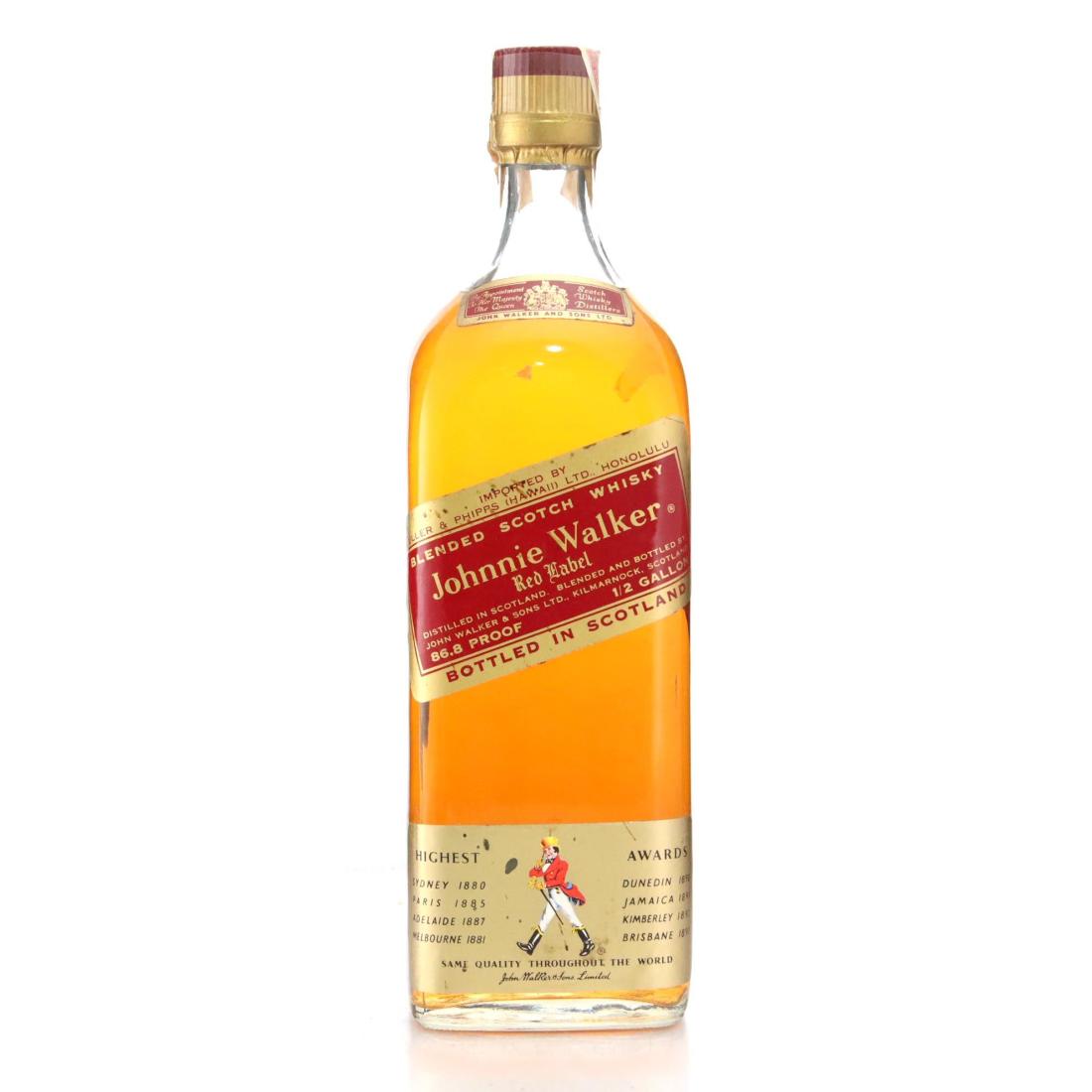 Johnnie Walker Red Label Blended Scotch Whisky 12gallon