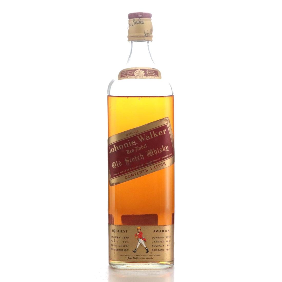 Johnnie Walker Red Label Old Scotch Whisky Litre