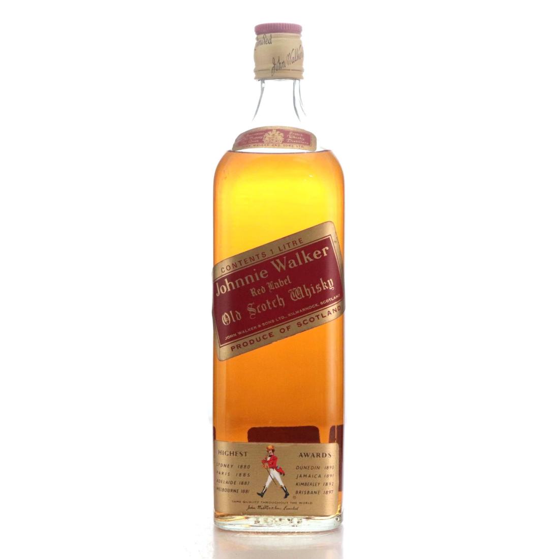 Johnnie Walker Red Label Old Scotch Whisky Litre