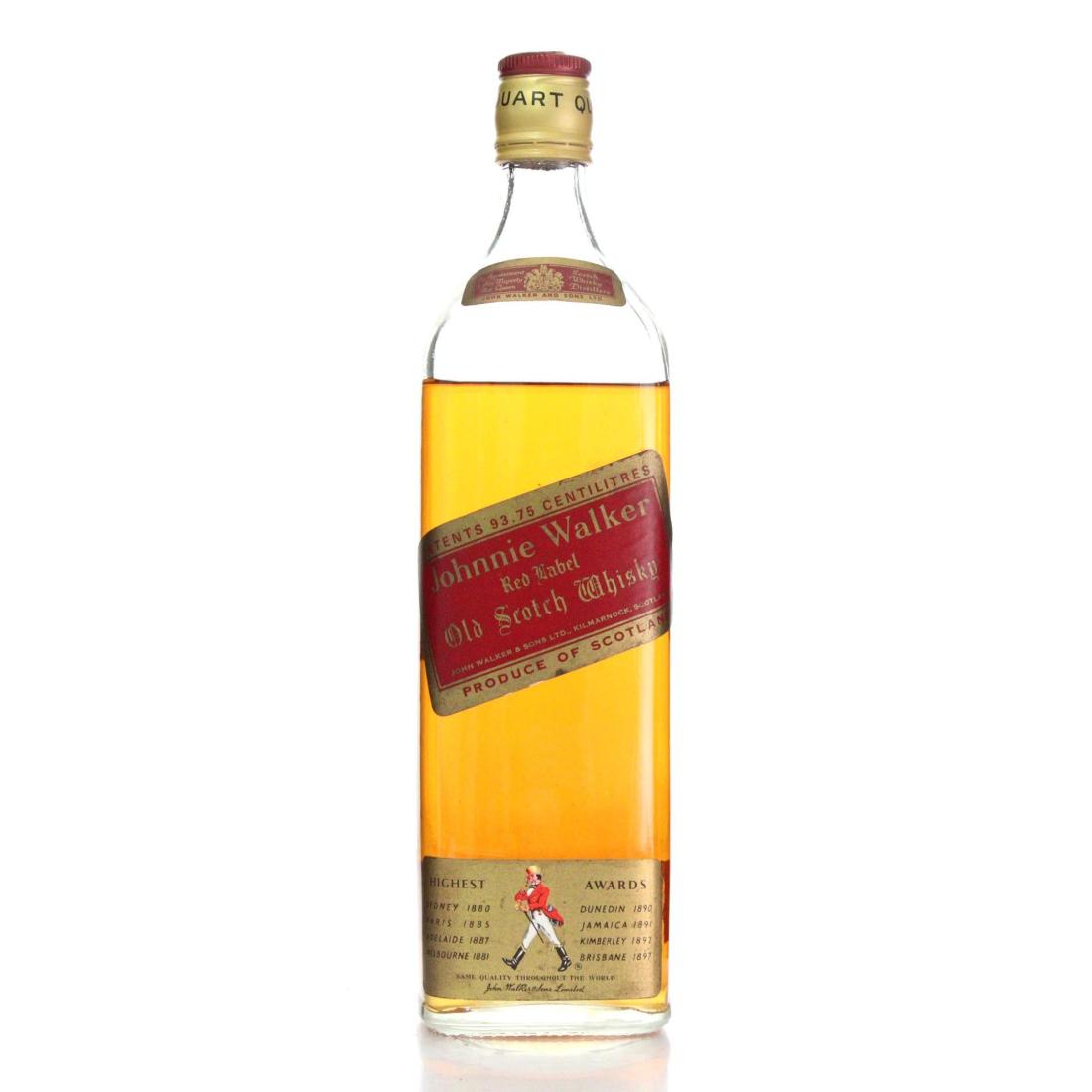 Johnnie Walker Red Label Old Scotch Whisky Quart